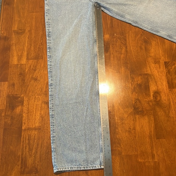 &Denim Loose Straight Distressed Jeans US 4 - Picture 14 of 15